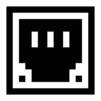 Ethernet icon. Internet technology concept. Icon in line style vector