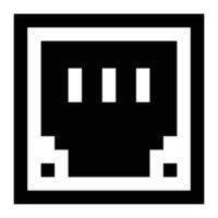 Ethernet icon. Internet technology concept. Icon in line style vector