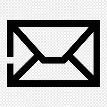 Mail icon. Internet technology concept. Icon in line style vector