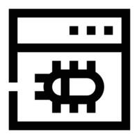 Bug icon. Internet technology concept. Icon in line style vector