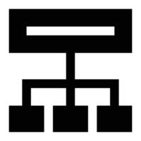 Flowchart icon. Internet technology concept. Icon in line style vector