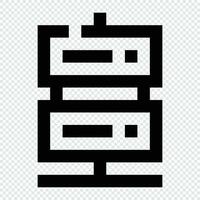 Database icon. Internet technology concept. Icon in line style vector