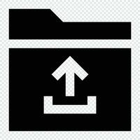 Upload icon. Internet technology concept. Icon in line style vector