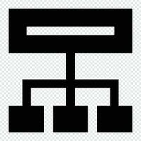 Flowchart icon. Internet technology concept. Icon in line style vector