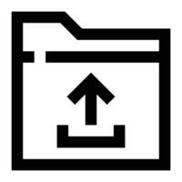 Upload icon. Internet technology concept. Icon in line style vector