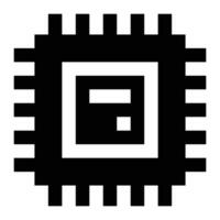 Microchip icon. Internet technology concept. Icon in line style vector