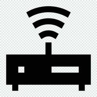 Modem icon. Internet technology concept. Icon in line style vector