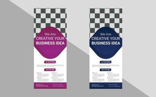 business roll up banner vector