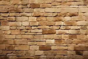 Rustic stone wall, old stone texture, digital ai. photo