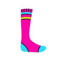 Funny colorful sock vector