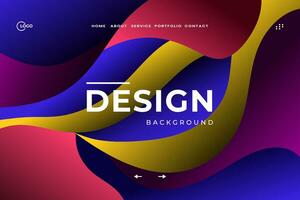 Abstract Background Dynamic Wave Colorful is used for website UI UX creativity and vibrancy to the website, making it visually appealing and engaging for users vector