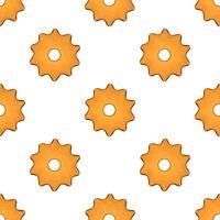 Pattern homemade cookie different taste in pastry biscuit vector