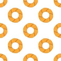 Pattern homemade cookie different taste in pastry biscuit vector