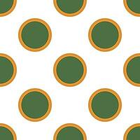 Pattern homemade cookie different taste in pastry biscuit vector