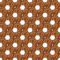 Pattern homemade cookie different taste in pastry biscuit vector