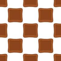 Pattern homemade cookie different taste in pastry biscuit vector