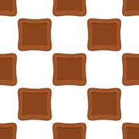 Pattern homemade cookie different taste in pastry biscuit vector