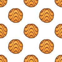 Pattern homemade cookie different taste in pastry biscuit vector
