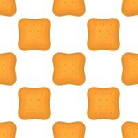 Pattern homemade cookie different taste in pastry biscuit vector