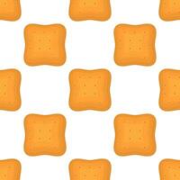 patrón de galletas caseras de diferentes sabores en galletas de pastelería vector