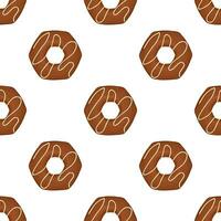 Pattern homemade cookie different taste in pastry biscuit vector