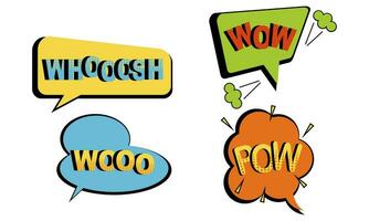 Vintage comic empty speech bubbles set on blue background vector