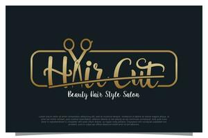 Haircut logo design element vector for your business