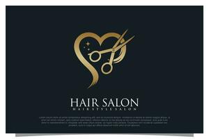 Haircut logo design element vector for your business