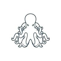 Octopus vector design element for drawing