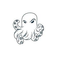 Octopus vector design element for drawing