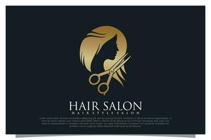 Haircut logo design element vector for your business