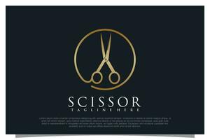 Haircut logo design element vector for your business