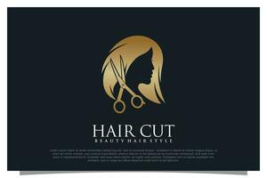 Haircut logo design element vector for your business