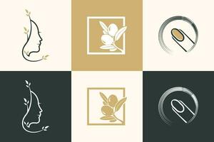Beauty and health logo design element for your business vector