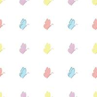 Seamless butterfly pattern. Drawn butterfly background vector