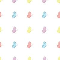 Seamless butterfly pattern. Drawn butterfly background vector