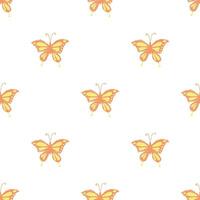 Seamless butterfly pattern. Drawn butterfly background vector