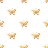 Seamless butterfly pattern. Drawn butterfly background vector