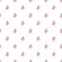 Seamless butterfly pattern. Drawn butterfly background vector