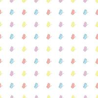 Seamless butterfly pattern. Drawn butterfly background vector