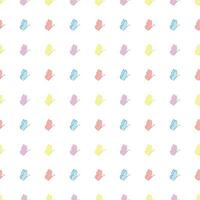 Seamless butterfly pattern. Drawn butterfly background vector