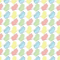 Seamless butterfly pattern. Drawn butterfly background vector