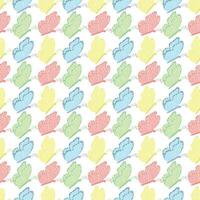 Seamless butterfly pattern. Drawn butterfly background vector