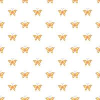 Seamless butterfly pattern. Drawn butterfly background vector