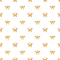 Seamless butterfly pattern. Drawn butterfly background vector