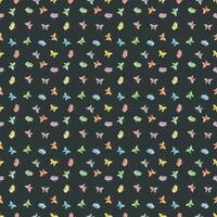 Seamless butterfly pattern. Drawn butterfly background vector