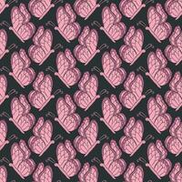 Seamless butterfly pattern. Drawn butterfly background vector