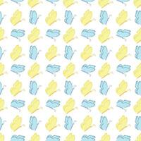 Seamless butterfly pattern. Drawn butterfly background vector