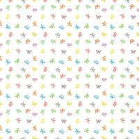 Seamless butterfly pattern. Drawn butterfly background vector