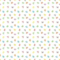 Seamless butterfly pattern. Drawn butterfly background vector